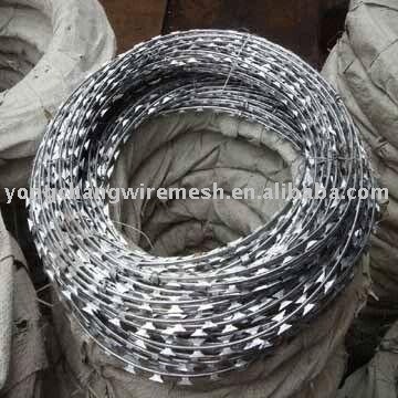 Galvanized Razor Barbed Wire